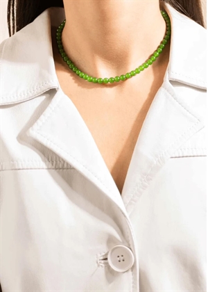 Candy Coral Lucid Green S necklace Dark Green Gilded House Of Vincent 